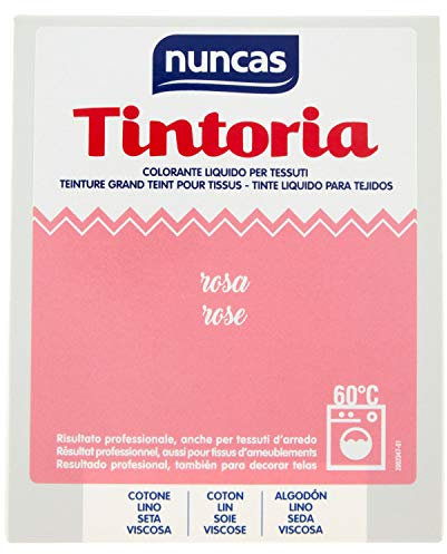 Nuncas Tintoria - Colorante Liquido Cotone, Lino, Seta, Viscosa - Rosa - 100ml