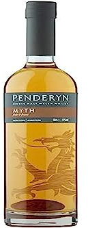 PENDERYN - Myth - Whisky Single Malt - 41% Alcool - Origine : Pays de Galles/Southern Wales - Bouteille 50 cl