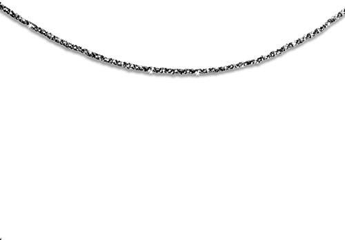 DUR Schmuck Kette Sternenstaub, rhodiniert aus 925er Sterling-Silber (K2248) 45cm