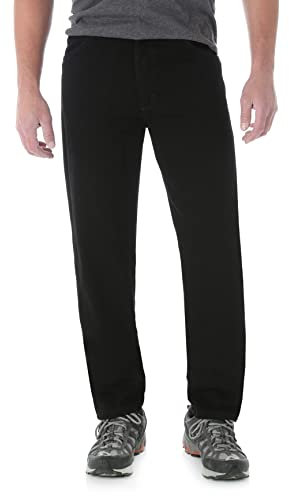 Wrangler Jean Bootcut Rugged Wear Classic Fit pour Homme Coupe Classique, Noir, 29W / 34L