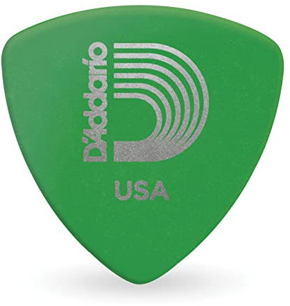 Planet Waves 2DGN4-25 Duralin Picks - Green, Medium, Wide Shape, 25 Picks