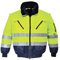 Portwest Hi-Vis Warnschutz 3-in-1 Pilotjacke, Größe: 4XL, Farbe: Gelb/Marine, PJ50YNR4XL