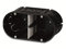 f-tronic Unterputz-Gerätedose massiv, 2-Fach, 63mm tief, UP20, Inhalt: 10, Stück, Black