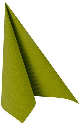 50 Servietten ROYAL Collection 1/4-Falz 40 cm x 40 cm olivgrün