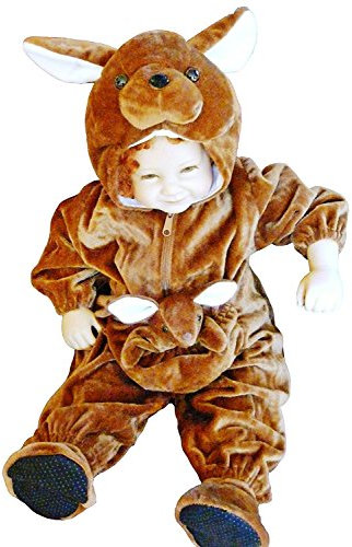 Seruna Känguru-Kostüm, F53 80-86, für Baby Babies Klein-Kind, Känguruh Kostüm-e Tier-e Fasching Karneval Kleinkinder-Karnevalskostüme Kinder-Faschingskostüme