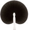 eBuyGB Pack of 10 Handheld Paper Fans Wedding Party Bag Favour (Black)