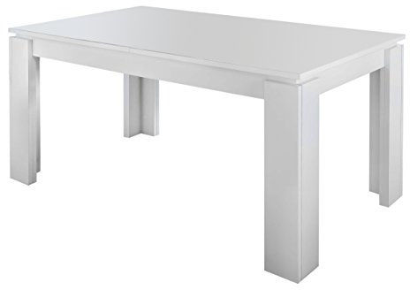 trendteam smart living - Esstisch Küchentisch - Esszimmer - Universal - Aufbaumaß (BxHxT) 160 x 77 x 90 cm - Farbe Weiß - 110016201