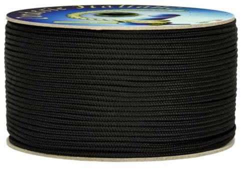 Corderie Italiane 006037088 Cordino Colorato Hobby, Nero, 3 mm, 40 mt