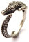 XieXie Biker Krokodil Aligator Ring antik silberfarben