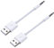 JSER 2 cables USB tipo A macho a auxiliar macho de 3,5 mm para audio, conector de auriculares