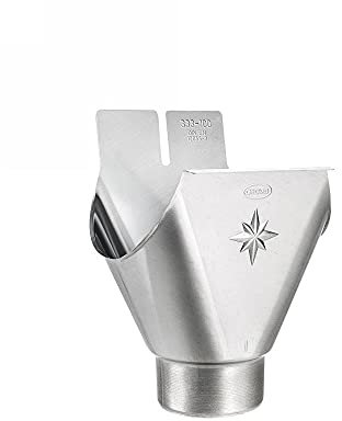 Zink Einhangstutzen oval RG 400 für Fallrohr DN 120