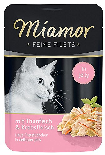Miamor Feine Filets Pouch, Thunfisch+Krebs in Jelly