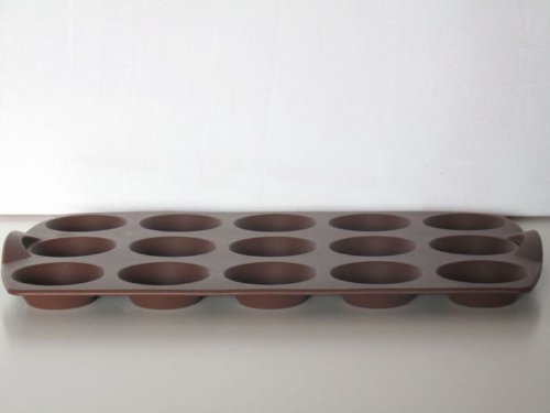 TUPPERWARE Backen Silikonform Mini-Törtchen braun Silikon Backform Easyplus