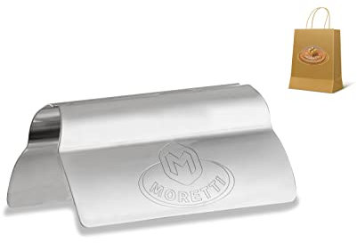 Moretti® Pinza per Salumi Affettati | Pinza per Affettatrice | Pinza per Salumeria A Molla | Acciaio Inox Inossidabile | Dimensione 11cm x 6 cm
