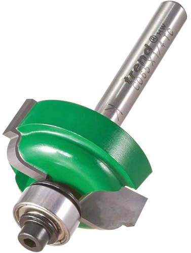 Trend CraftPro Cavetto Router Cutter, 31mm Cut, 1/4 Inch Shank | Precision Tct Cutter Produces Clean Cavetto Profiles With 4.8 mm Radius And 31 mm Cut Diameter, C065X1/4TC