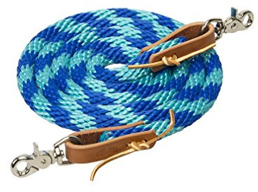 Weaver Leather Unisex Erwachsene W2ACM Pferdezügel, Schillerndes Blau/Türkis, 5 8 x US