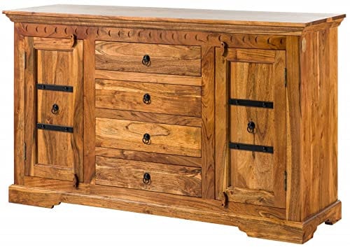 MASSIVMOEBEL24.DE Oxford Sideboard #0513 Akazie Honig massiv H/B/T - 89x150x45