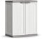 Keter Armadio Jolly Basso, 1 Ripiano Regolabile, Bianco/Grigio, 68x39x85H cm