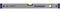 PROMAT 857160 Wasserwaage Alu. L.100cm 0,5mm/m genau m.2Libellen PROMAT silberf.elox.