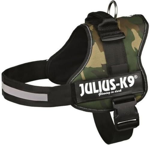 162M-3 Julius K9® Powergeschirr Gr. 3 tarn/camouflage / 80 - 110 cm Brustumfang / mit Logofeld / K9