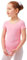 tanzmuster Ballettanzug Mädchen Kurzarm - Sally - aus weichem Baumwollstoff - Ballett Trikot Ballettbody in rosa, Größe 92/98