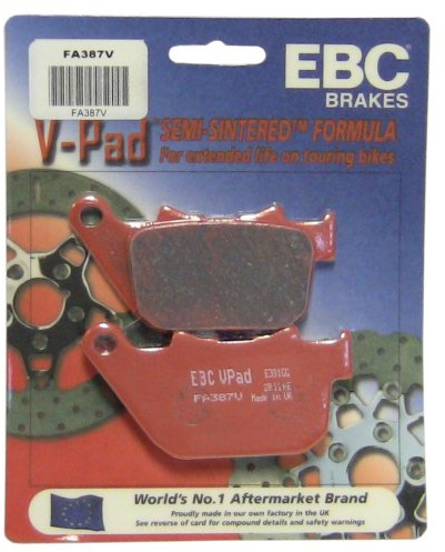 EBC Brakes FA387V Semi Sintered Disc Brake Pad