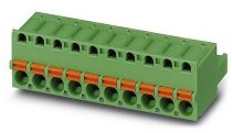 PHOENIX CONTACT FKC 2,5/14-ST Leiterplattensteckverbinder, Grün, 2.5mm² Nennquerschnitt, 14 Anzahl der Anschlüsse, FKC 2,5/..-ST Artikelfamilie, 5mm Rastermaß, 50 Stück