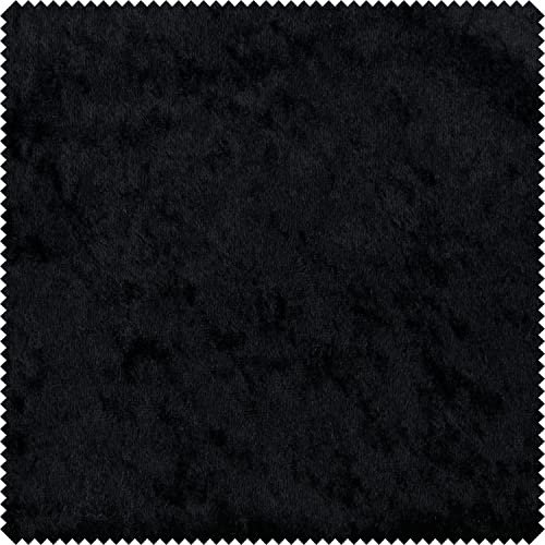 Samt-StoffPannesamt 150 cm breit (Meterware) Schwarz