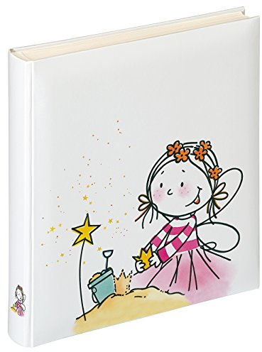 Walther design FA-267-1 Fee kindergarden book bound children album with laminated art paper, 11 x 12 inch (28 x 30.5 cm), 50 white pages