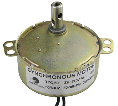 TYC-50 AC 220V Moteur synchrone 30-36RPM CW/CCW 4W Puissance pour Cheminée électrique motoréducteur
