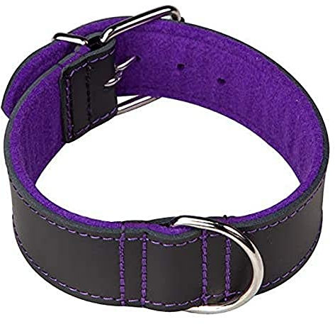 Arppe 1948015517 Collar Cuero Superfelt Choppers, Negro y Purpura