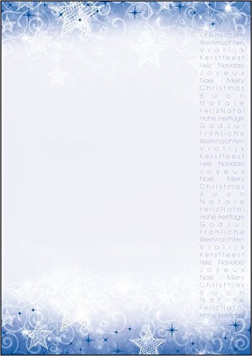 SIGEL DP082 Briefpapier Weihnachten Christmas Greetings, A4, 25 Blatt