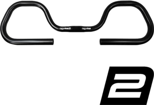 ERGOTEC handlebar Contest 25.4, GW570, GL140, GH42, 0° aluminium black