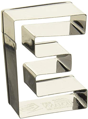 Birkmann, Ausstechform Buchstabe E, Grau, 6 cm, Edelstahl