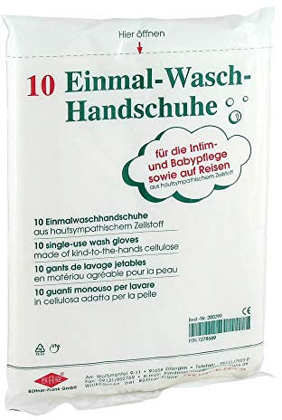WASCHHANDSCHUHE Einmal 10 St