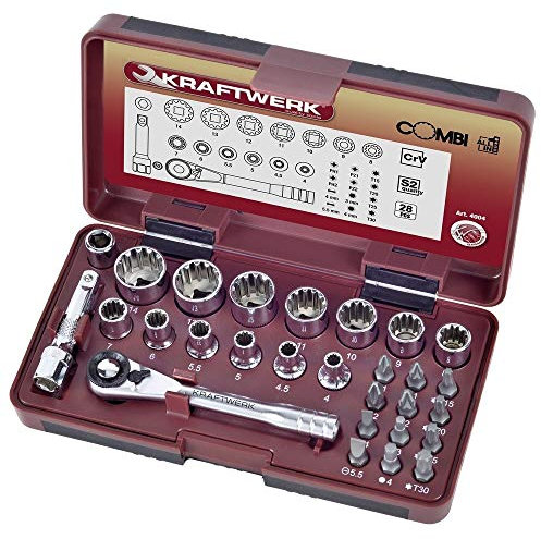 Kraftwerk 4004 – Coffret douilles COMBI 1/4 pouce