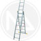 3-Fach umwandelbare Leiter aus Aluminium MAURER Stufen 3 x 9