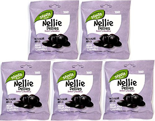 5 x TOMS NELLIE DELLIES SWEET LIQUORICE SÜß LAKRITZ ZUCKERFREI 90g Incl. Goodie von Flensburger Handel