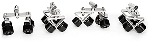 PROAIM Schienenrad-Set für Quad Super Dolly, 500 kg, Ø30–48 mm Schienen