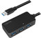 LogiLink UA0262 USB 3.0 Active Repeater und Verlängerungskabel bis 10m mit 4-Port Hub schwarz