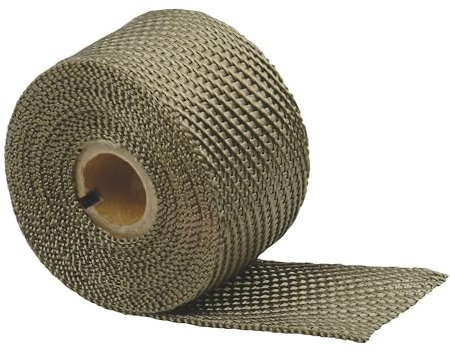 Design Engineering Titanium Exhaust Wrap 2 x 25' Lava Rock Technology