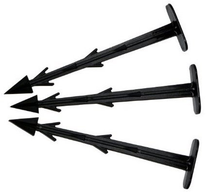 GardenFlora 100 x 19,5 cm Lange Erdanker zur Befestigung von Unkrautvliesen und Anderen Gartentextilien