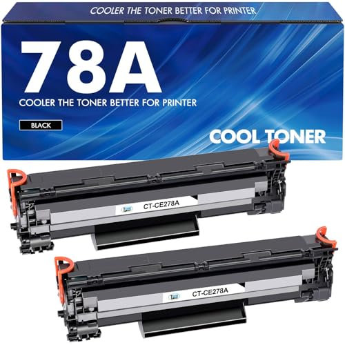 Cool Toner Kompatibel Tonerkartusche als Ersatz für HP 78A CE278A LaserJet M1536 MFP M1536DNF P1560 P1566 P1606 P1606DN (Schwarz,2er-Pack)