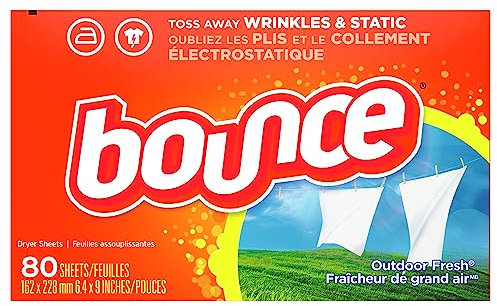 Bounce Fabric Softener Sheets, Outdoor Fresh Scent, 80ct