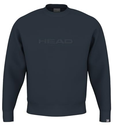 HEAD Unisex Motion Crewneck Unisex Sweatshirt | Baumwoll-Frottee mit Loose Fit, gesticktem Logo und hochwertigem Off Court-Style.