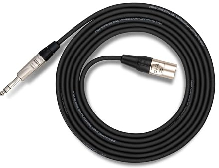 Hosa HXS-010 Pro Balanced Interconnect, REAN XLR3F to 1/4 Inches TRS, 10 Feet