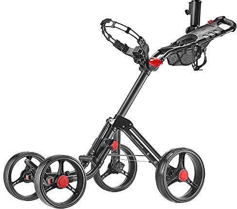 CaddyTek Superlite Explorer 4 Rad Golf Push Cart, dunkelgrau