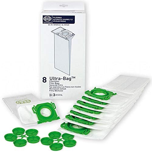 8 Vacuum Cleaner Bags Sebo 5093ER Filter Bags for Professional G2