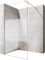 Durovin Bathrooms 850mm Walkin Shower Screen2000 mm high - 8mm Safety Frosted Strip Glass -Wet Room Shower Enclosure