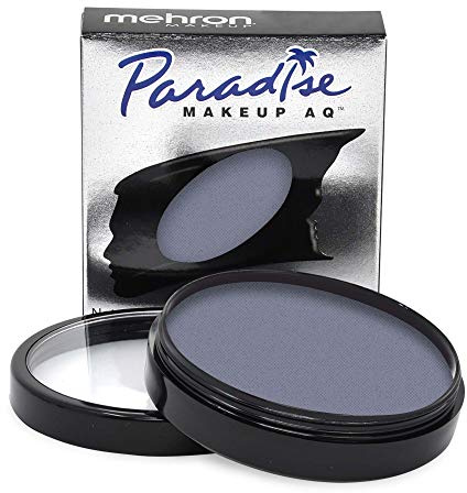 Mehron Makeup Paradise Makeup AQ Face and Body Paint Pro Size | Perfect for Special FX, Cosplay, and Halloween | Water Activated Face Paint & Body Paint 1.4 oz (40 g) (Storm Cloud)